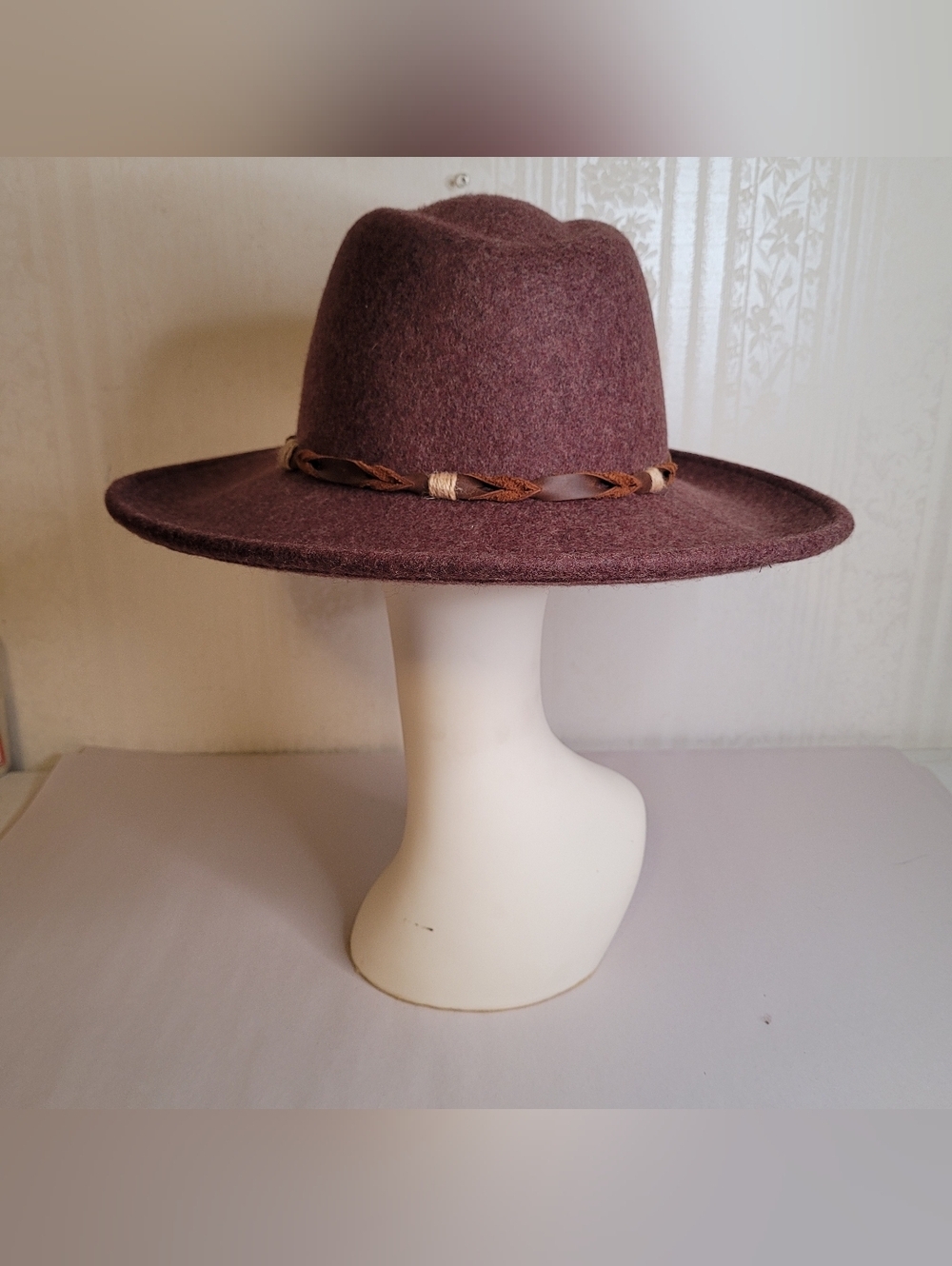 Anna & Ava Wool Wide Brim Fedora Hat - Picture 5 of 10